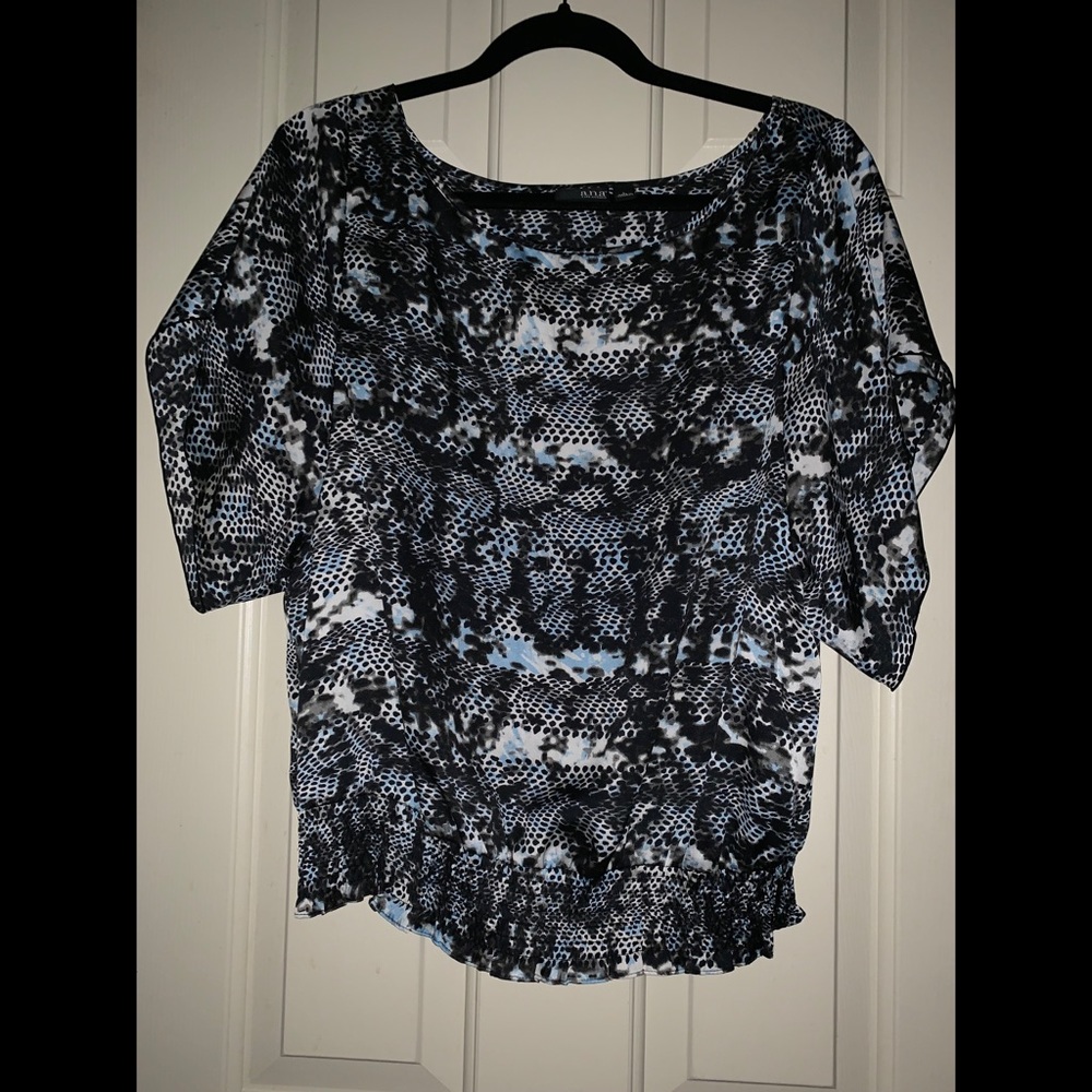 A.n.a animal print blouse